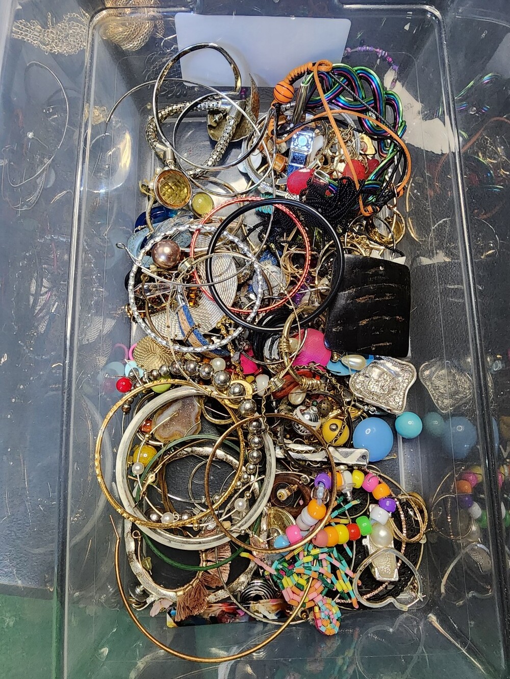 1lb Mixed  Jewelry For Crafting May Or May Not Have Matches  J091326-0